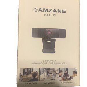 Amzane Full HD USB Webcam for PC Desktop & Laptop Web Camera with Microphone